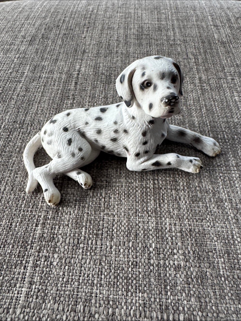 Schleich Dalmation Dog Figure 3” 1997 Lying Down